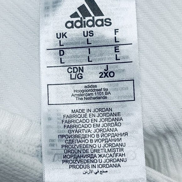 Adidas Shirt Size L Mens Techfit Primeknit White Football Jersey Training New - Picture 7 of 9
